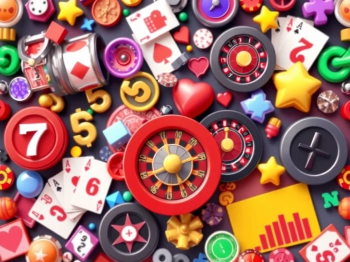 Diverse casino game collection